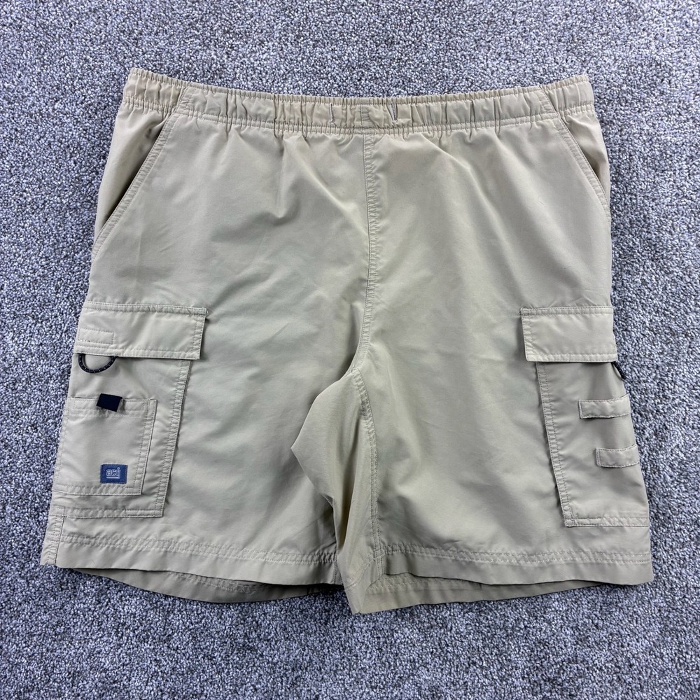 Vintage Nike ACG Cargo Shorts Mens Large Khaki Beige Hiking Utility Lightweight